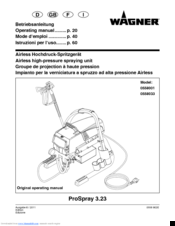 WAGNER 0558001 ProSpray 3.23 Operating Manual