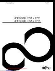 Fujitsu Lifebook S751 Operating Manual