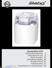 Steba IC20 Instructions For Use Manual