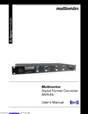 Appsys ProAudio multiverter MVR-64 User Manual