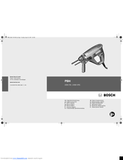 Bosch PBH 2000 RE Original Instructions Manual