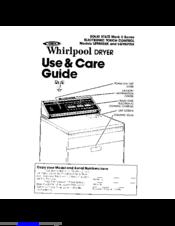 Whirlpool LG980lXK Use & Care Manual
