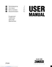 Zanussi ZTE283 User Manual