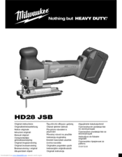 Milwaukee HD28 JSB Original Instructions Manual