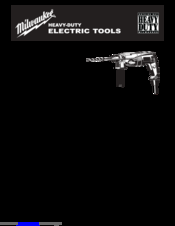Milwaukee PFH 24 QE Instructions For Use Manual