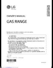 LG LRG4111SB Owner's Manual