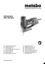 Metabo STE 100 SCS Original Instructions Manual