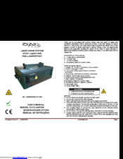 Ibiza Pro LAS5000RGB User Manual