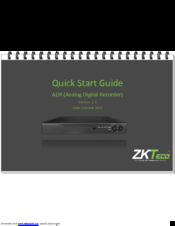 ZKTeco GT-ADR Quick Start Manual