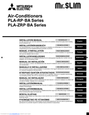 Mitsubishi Electric PLA-ZRP BA Series Installation Manual