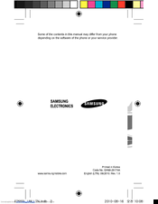 Samsung GT-E2550L User Manual