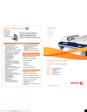 Xerox Phaser6121MFP Quick Use Manual