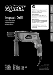 CO/Tech Z1J-TD12-13E2-UK Original Instructions Manual