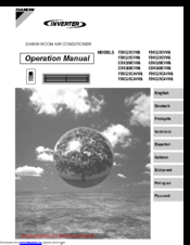 Daikin FDXS35CVMBFDKS35CVMB Operation Manual