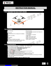 WLtoys V636 SKYLARK Instruction Manual