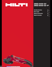 Hilti DEG 500-D Operating Instructions Manual