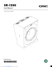 QSC SR-1590 User Manual