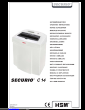 HSM securio c 14 Operating Instructions Manual