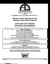 Archgard marquis AGDV-38D Installation And Operation Manual