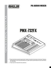 Ahuja PMX-732FX Operation Manual