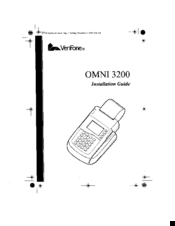 VeriFone Omni 3200 Installation Manual