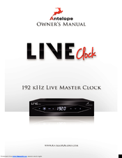 Antelope live clock Owner's Manual