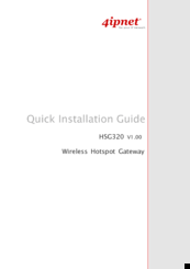 4IPNET HSG320 Quick Installation Manual