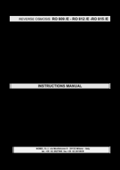 Nobel RO 812 /E Instruction Manual