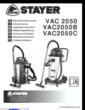 Stayer VAC 2050 Operating Instructions Manual