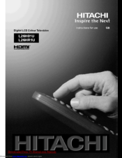Hitachi L26H01U Instructions For Use Manual