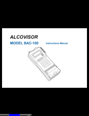 Alcovisor BAC-100 Instruction Manual