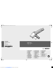Bosch 0 607 352 113 Original Instructions Manual