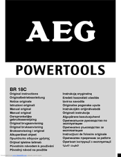 AEG BR 18C Original Instructions Manual