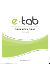 Microtech e-tab Quick User Manual