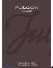 FULGOR MILANO F6 PH36 S1 User Manual