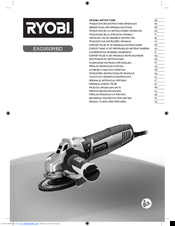 Ryobi EAG950RBD Original Instructions Manual