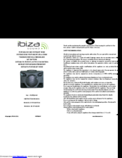 Ibiza sound PORT85VHF Instruction Manual