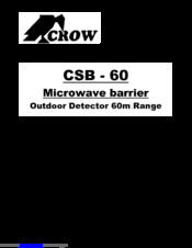 Crow CSB - 60 Installation Instructions & User Manual