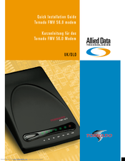 Allied Data Technologies Tornado FMV 56.0 Quick Installation Manual