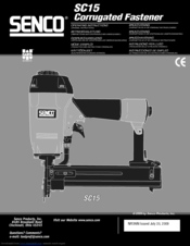 Senco SC15 Operating Instructions Manual