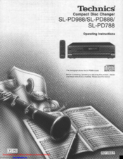 Technics SL-PD988 Operating Instructions Manual