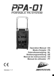 JB Systems PPA-01 Operation Manual