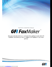 GFI FaxMaker Installation Manual