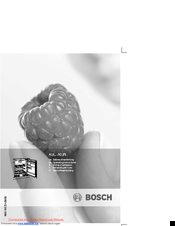 Bosch KUR SERIES Operating Instructions Manual