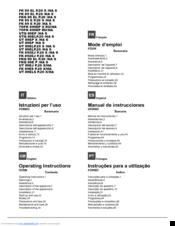 Hotpoint Ariston FK 89 EL P.20 X /HA S Operating Instructions Manual