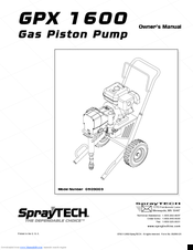 Spraytech GPX 1600 Owner's Manual
