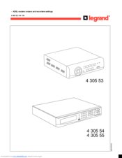 LEGRAND 4 305 55 Manual
