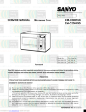 Sanyo EM-C2001UK Service Manual