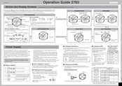 Casio 2763 Operation Manual