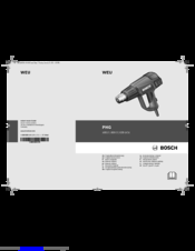 Bosch PHG 500-2 Original Instructions Manual